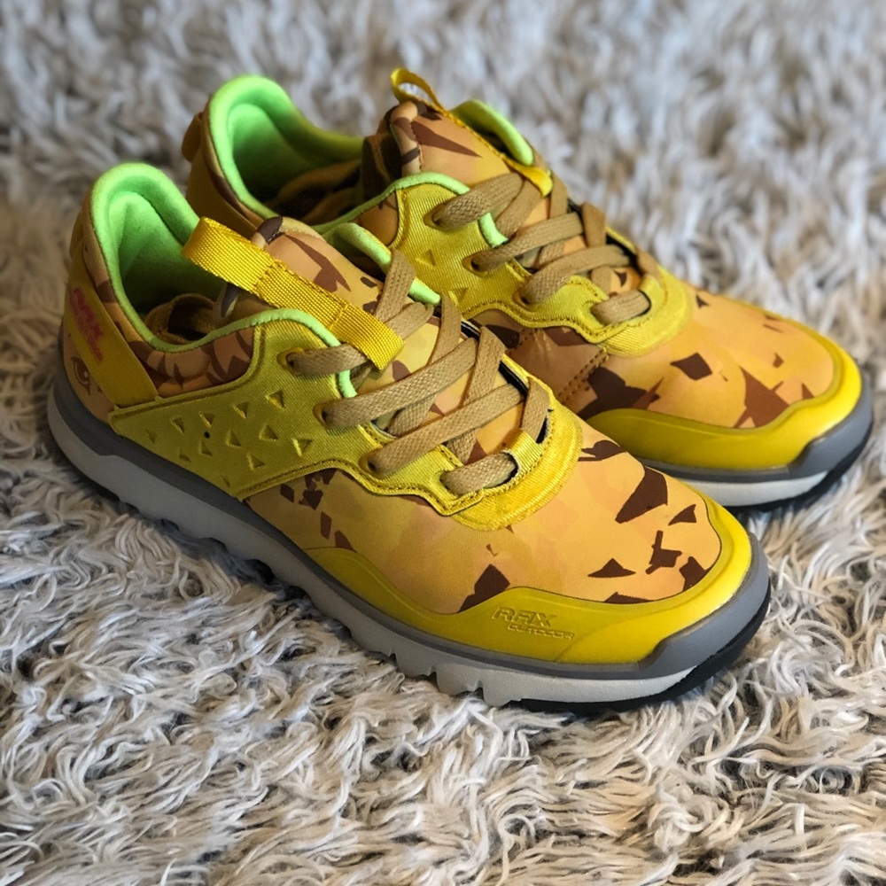 Bright Yellow Pattern Easy Walker Sneaker